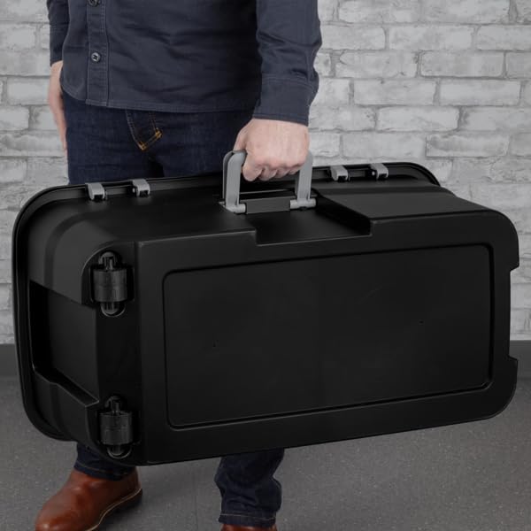 Black 22 Gallon Wheeled Storage Trunk P53978
