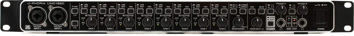 18x20 USB Audio/MIDI Interface with Mic Preamplifiers J62423