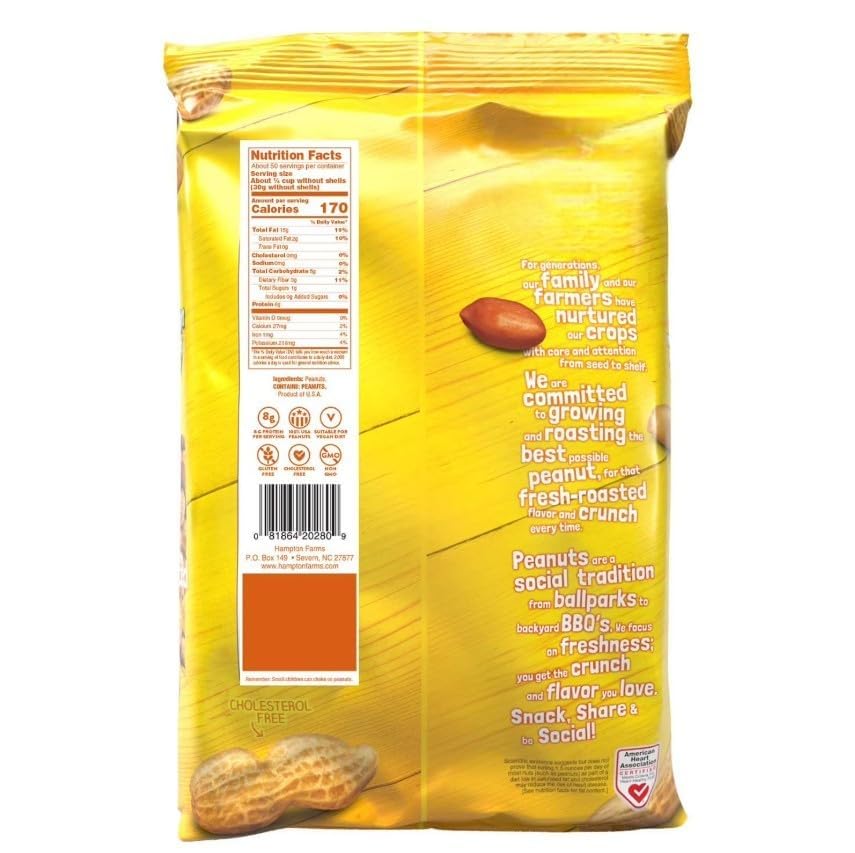 Unsalted In-Shell Peanuts 5 lb Bag O7413