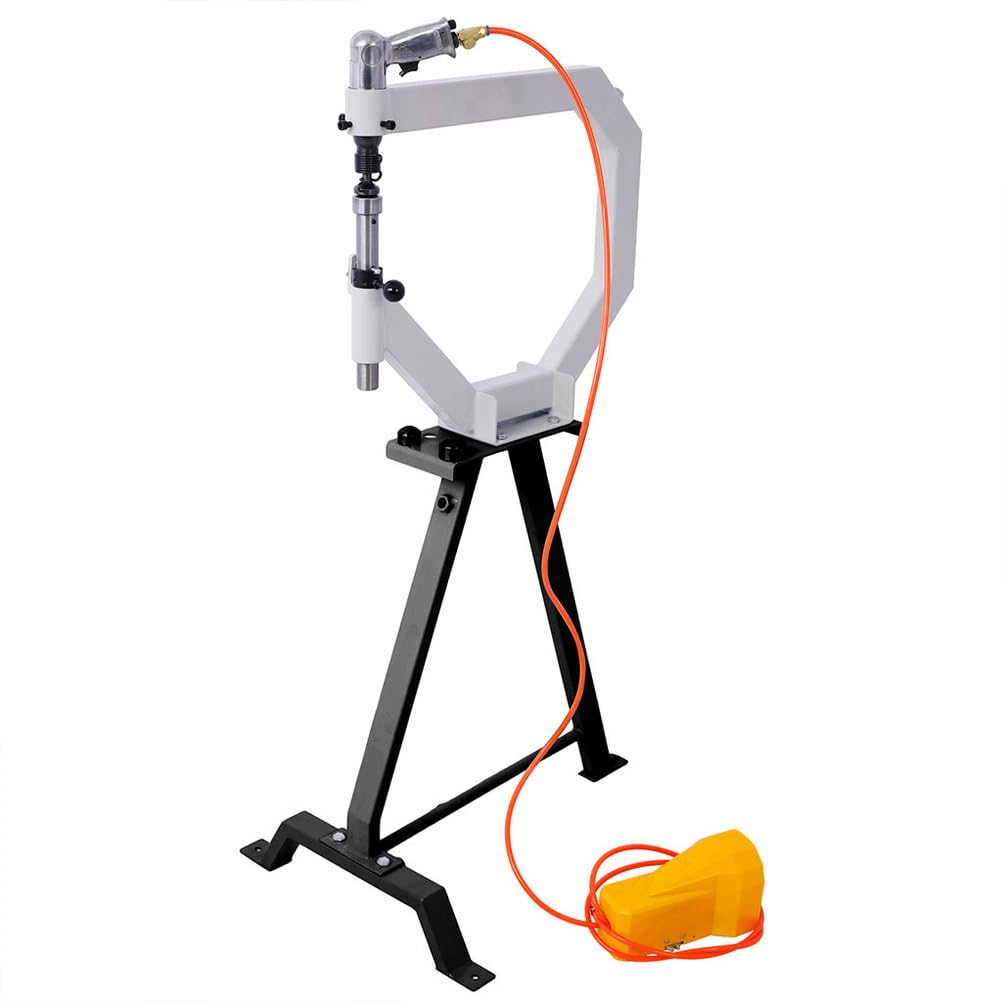 Pneumatic Planishing Hammer, 4" Throat Depth Metal Shaping Hammer with Foot Pedal & Steel Stand W50778