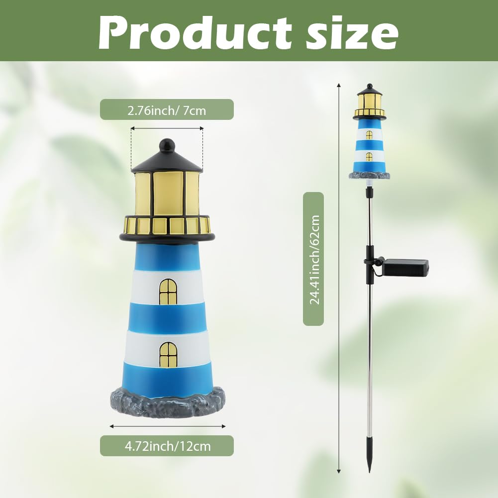 2 Pack 7 Color Changing Solar Garden Stake Lights I4571