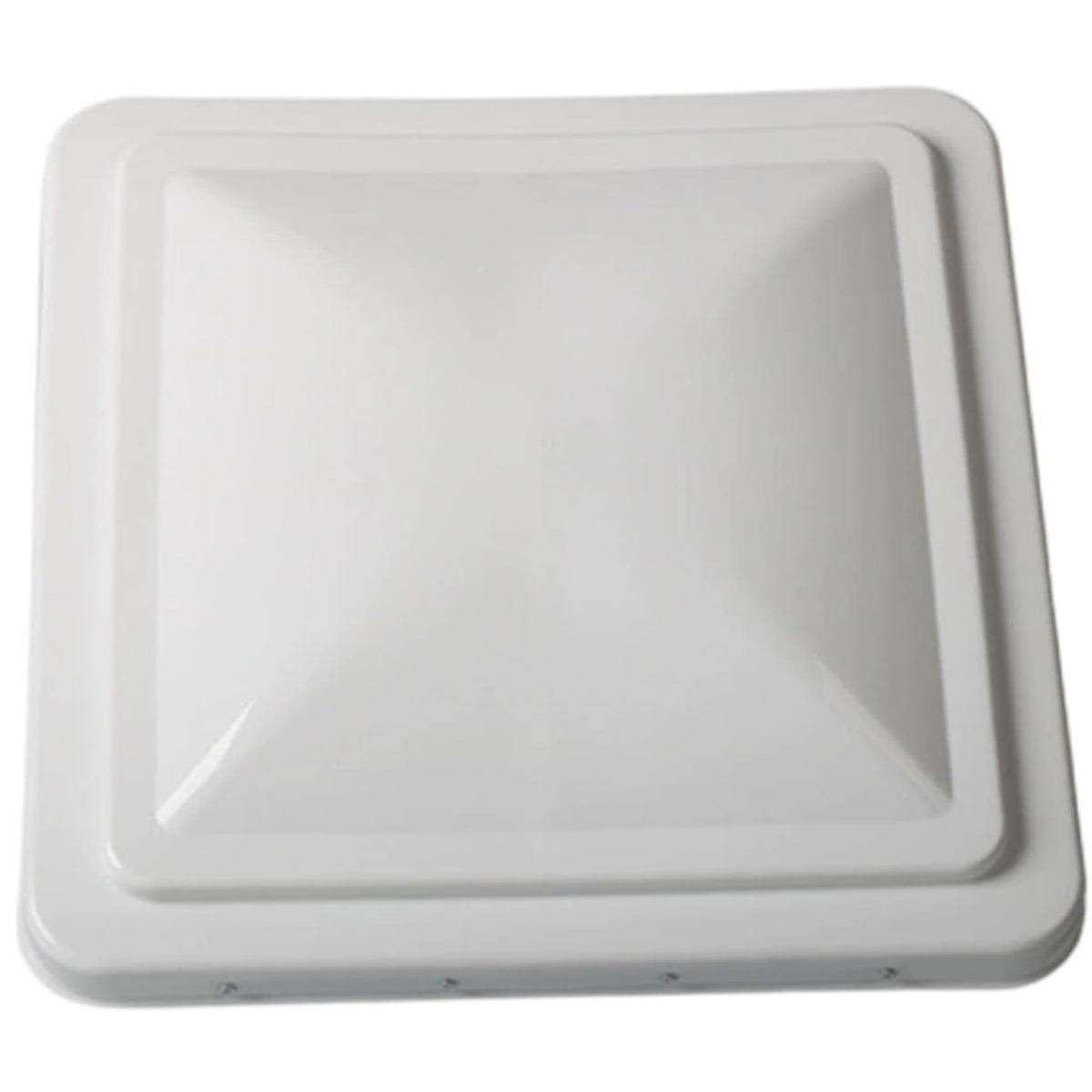 14 Inch White Weather-Resistant Plastic RV Vent Cover G757987