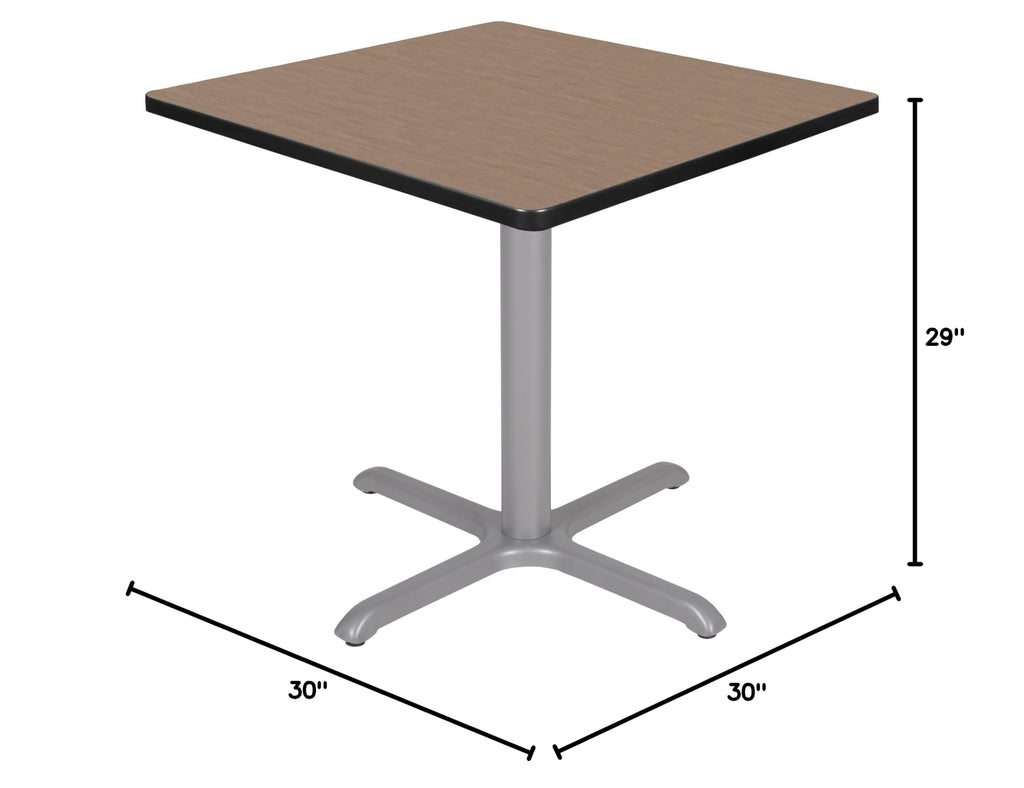 30" Square X-Base Breakroom Table Z7841