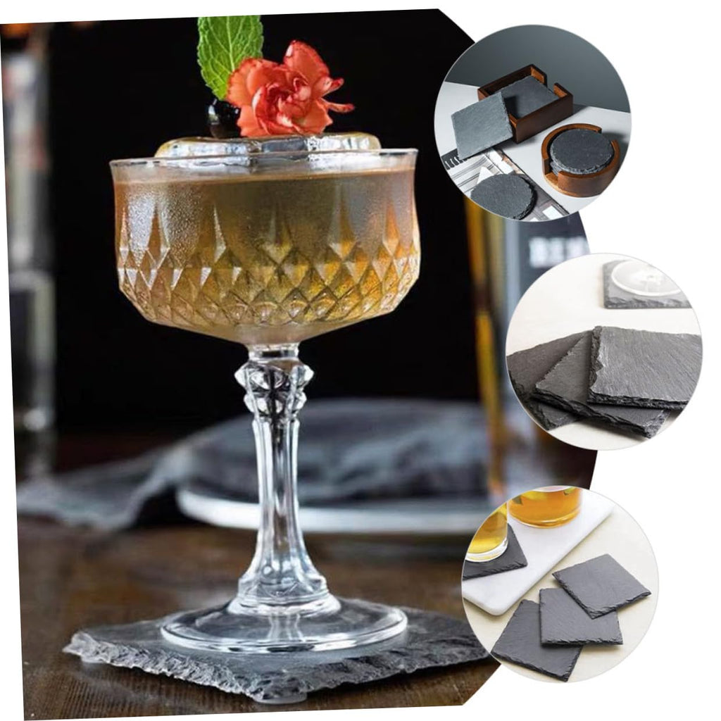 12pcs Natural Stone Coasters Set E339012