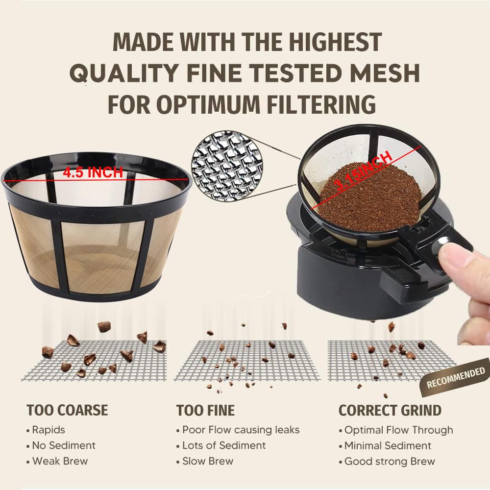 Reusable Coffee Basket Filter 2PCS E3343