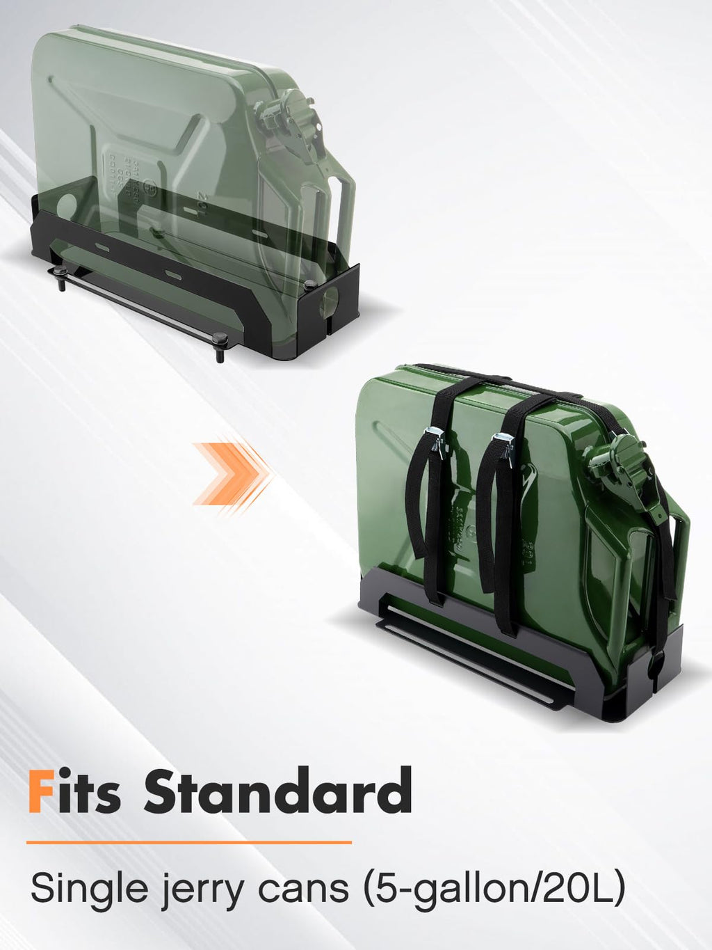 Heavy-Duty Jerry Can Holder with Webbed Strap X121879