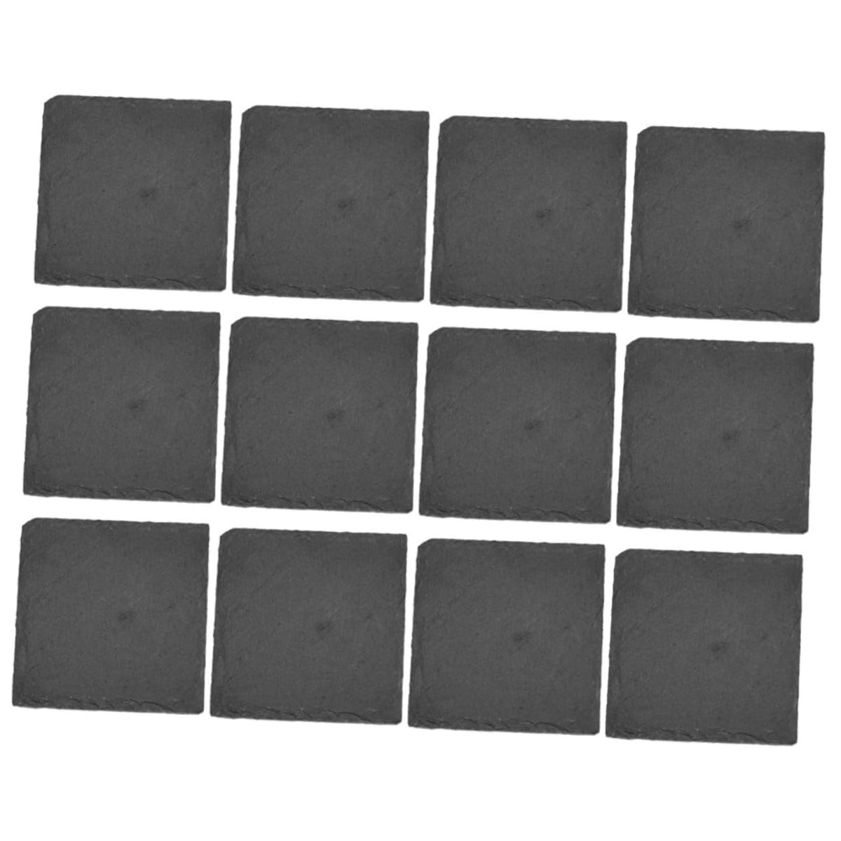 12pcs Natural Stone Coasters Set E339012
