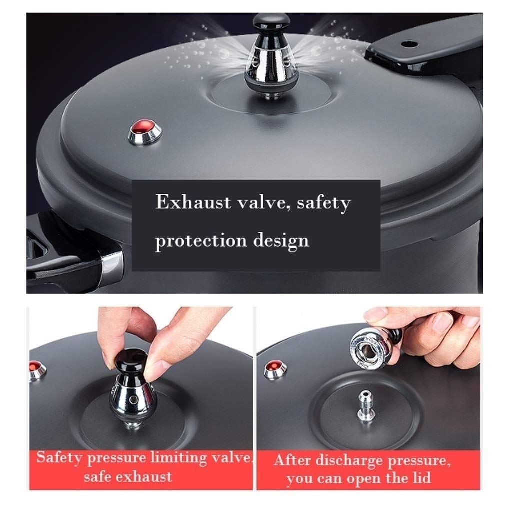 Black 3L Stainless Steel Pressure Cooker M2133
