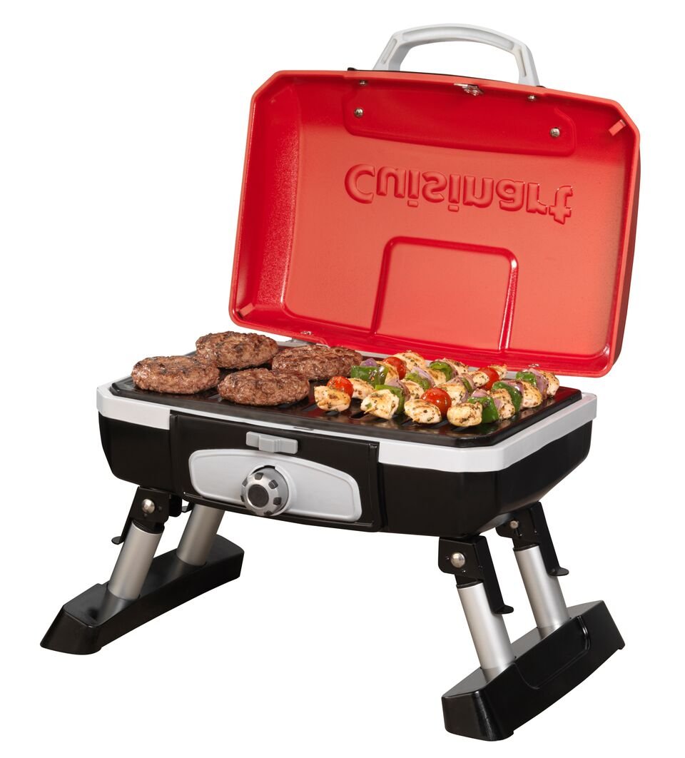 Portable Gas Grill, 150 Sq. In. 5,500 BTU Red Q1566