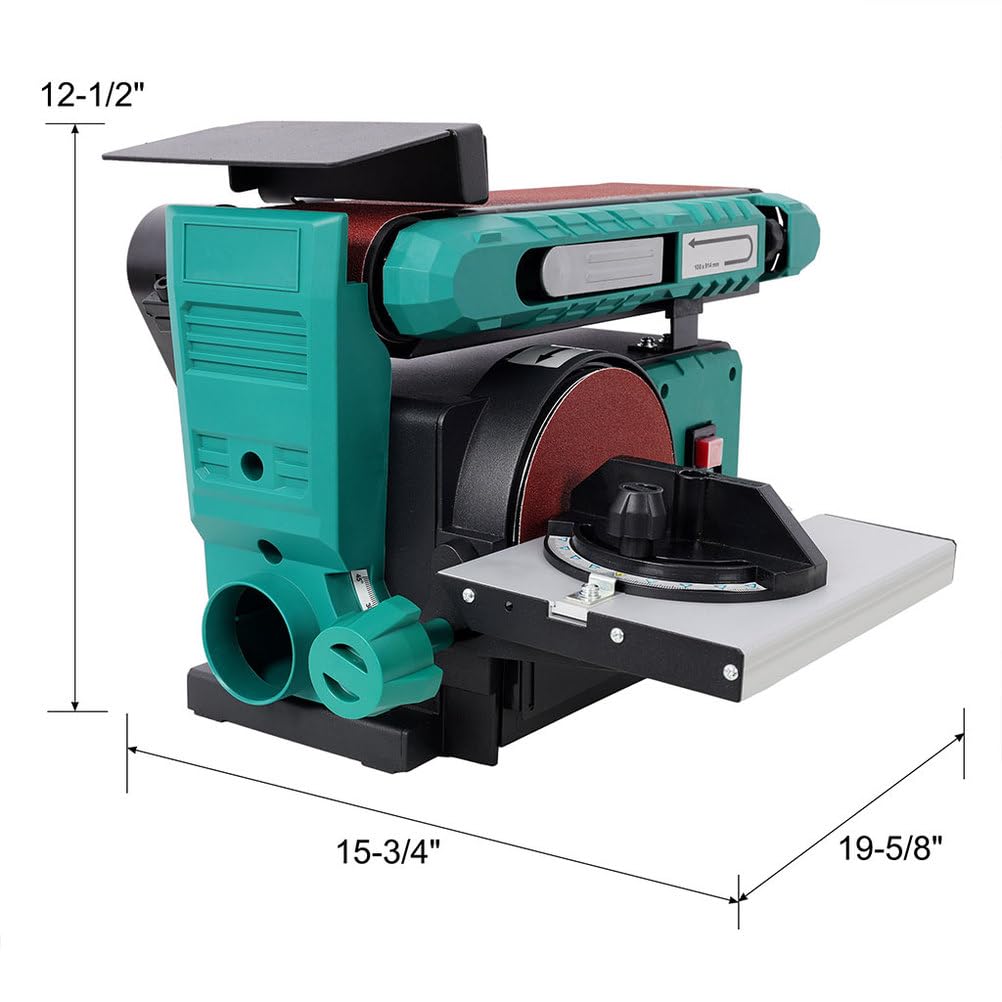 4x36 in Belt & 6 in Disc Sander with Cast Iron Base I90522