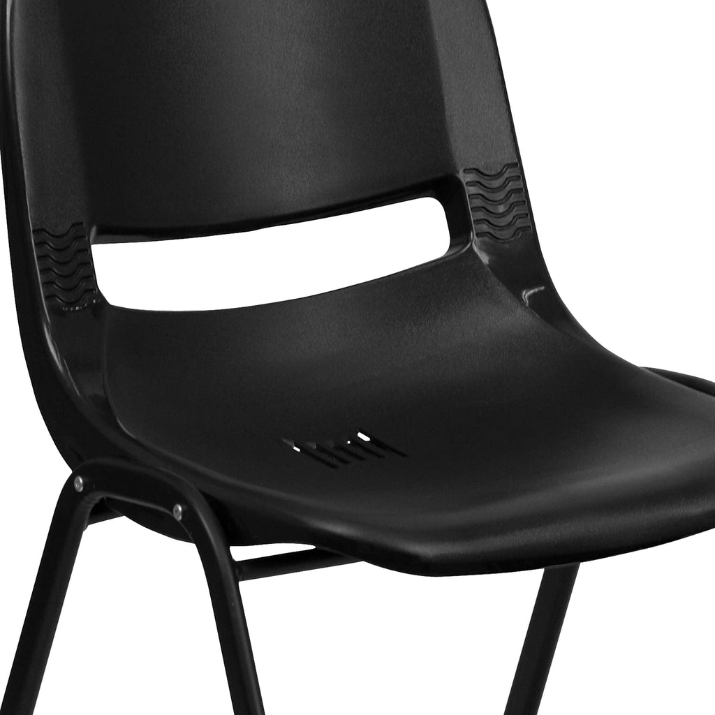Black Ergonomic Stack Chair 5-Pack L13132