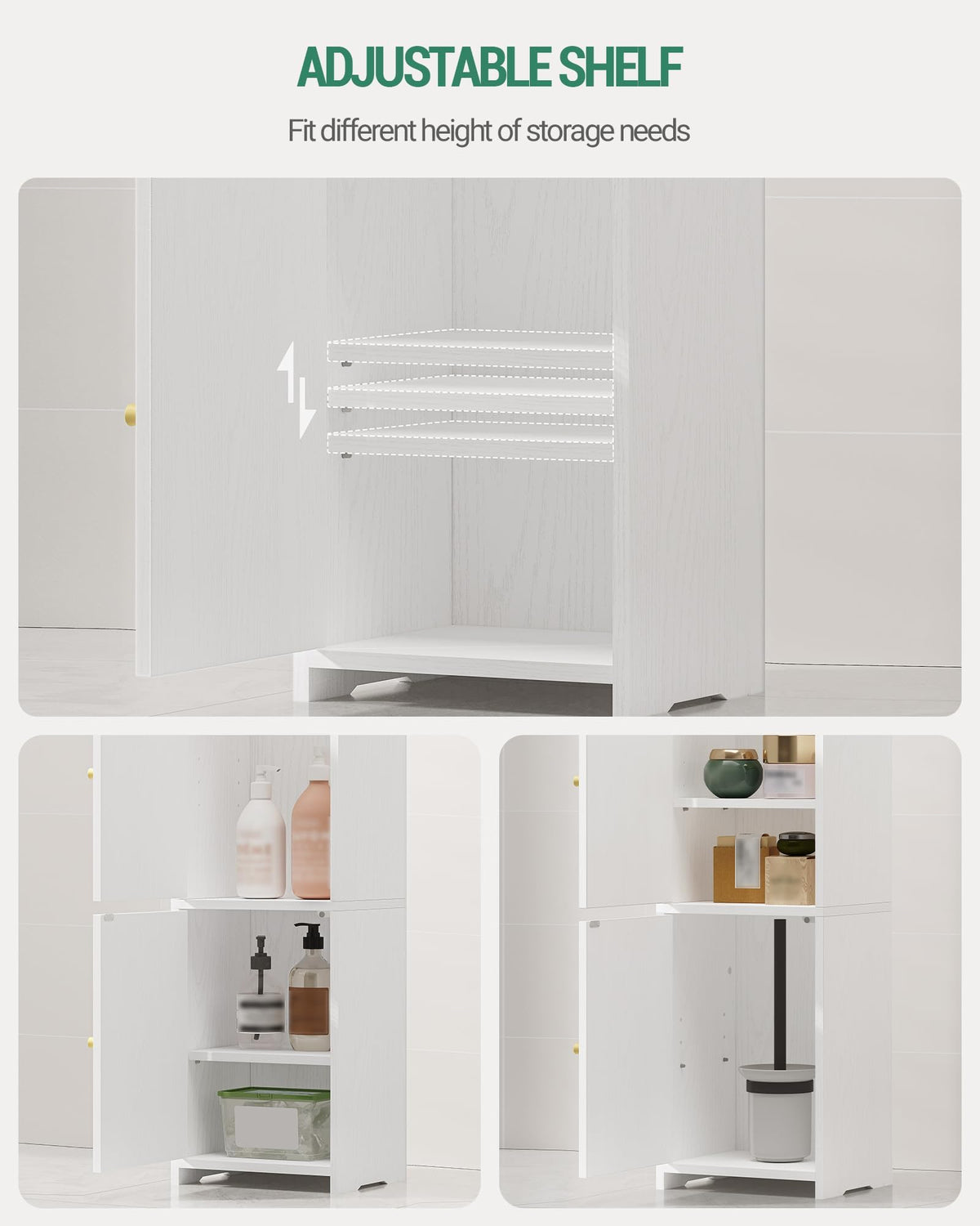 Bathroom Storage Cabinet with 2 Doors M5833