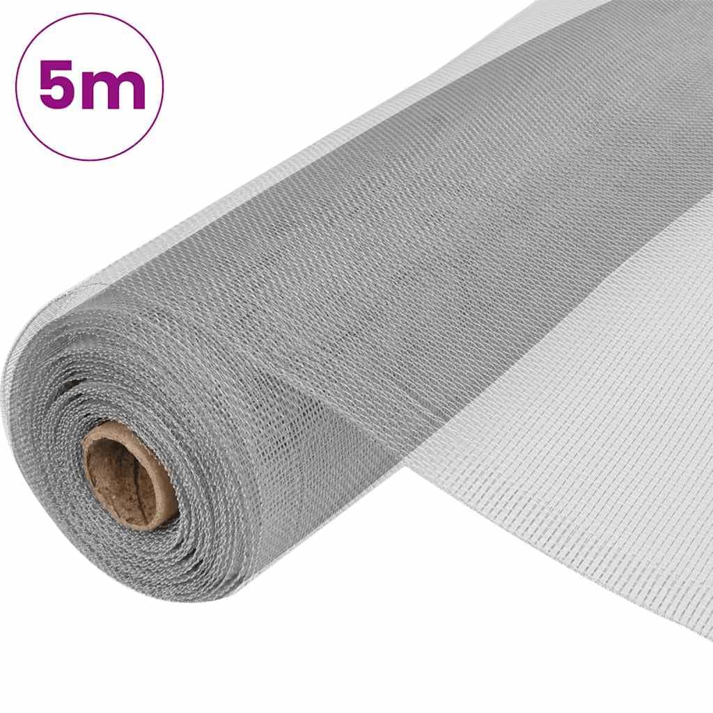 Aluminum Mesh Screen 39.4x196.9 Inch Silver Mesh Roll U293987