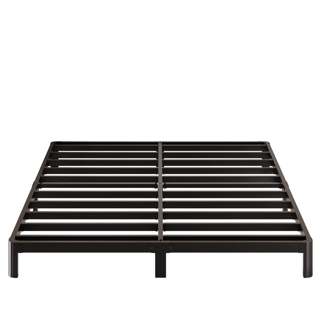 Black 7 Inch Queen Metal Platform Bed Frame L1615