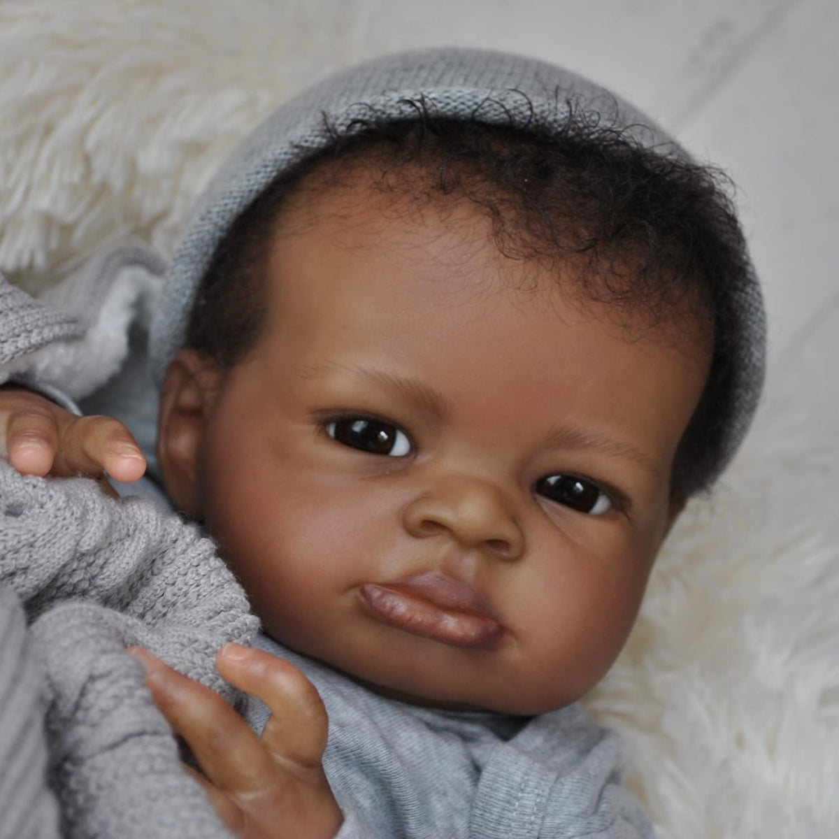 Black 20 Inch Reborn Baby Doll V85246