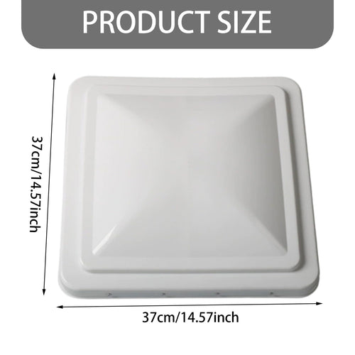 14 Inch White Weather-Resistant Plastic RV Vent Cover G757987
