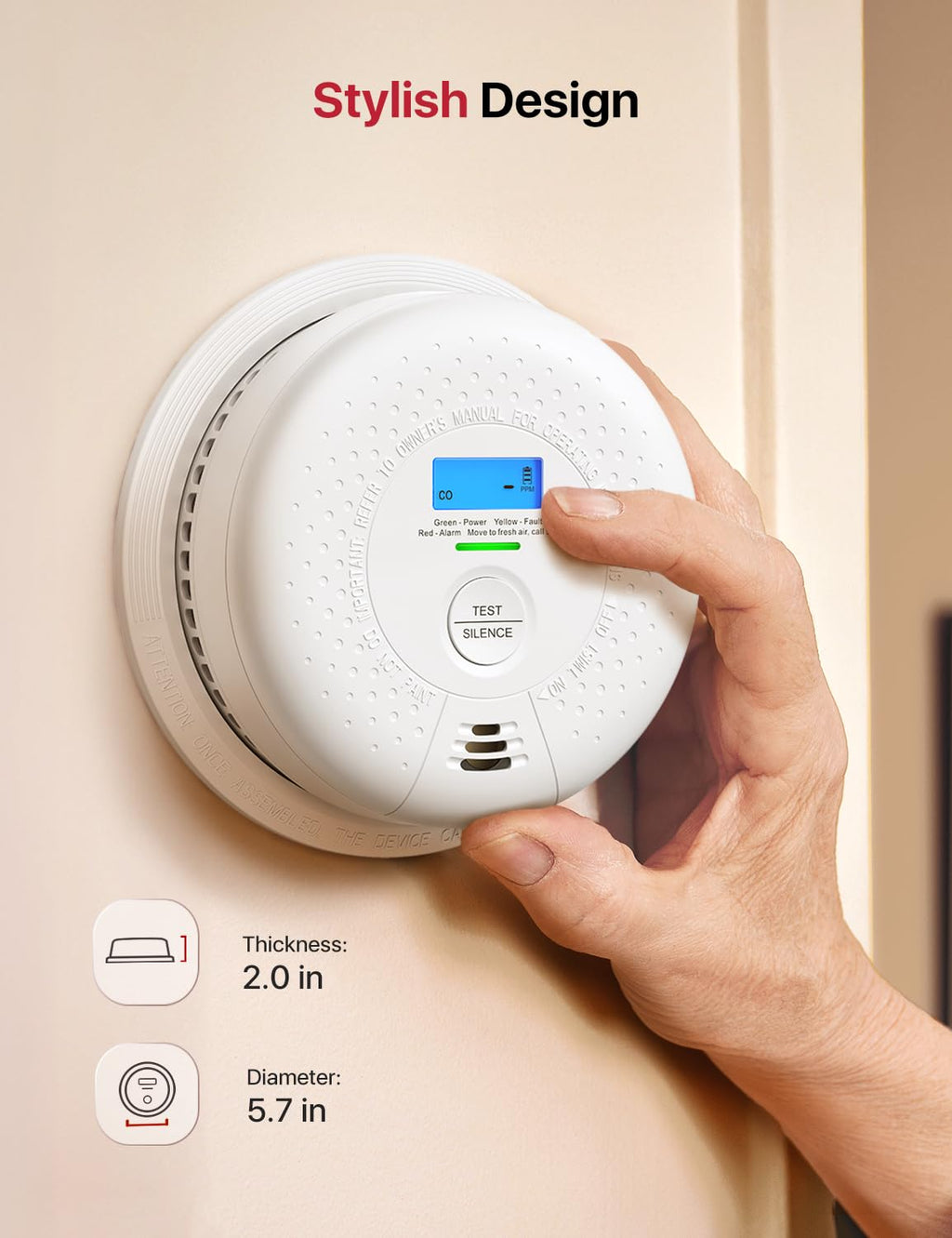 Interconnected Smoke and CO Detector Combo 3-Pack I7133