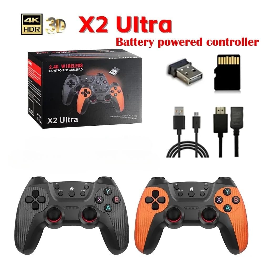 4K Plug & Play Retro Game Console with 64GB Storage D6929