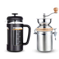 34 oz French Press and Manual Coffee Grinder with Canister T7939