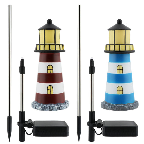 2 Pack 7 Color Changing Solar Garden Stake Lights I4571