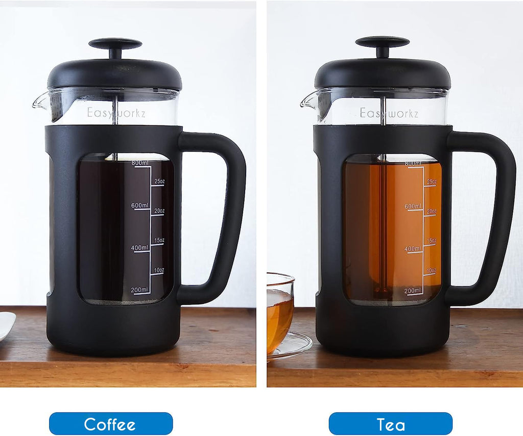 34 oz French Press and Manual Coffee Grinder with Canister T7939