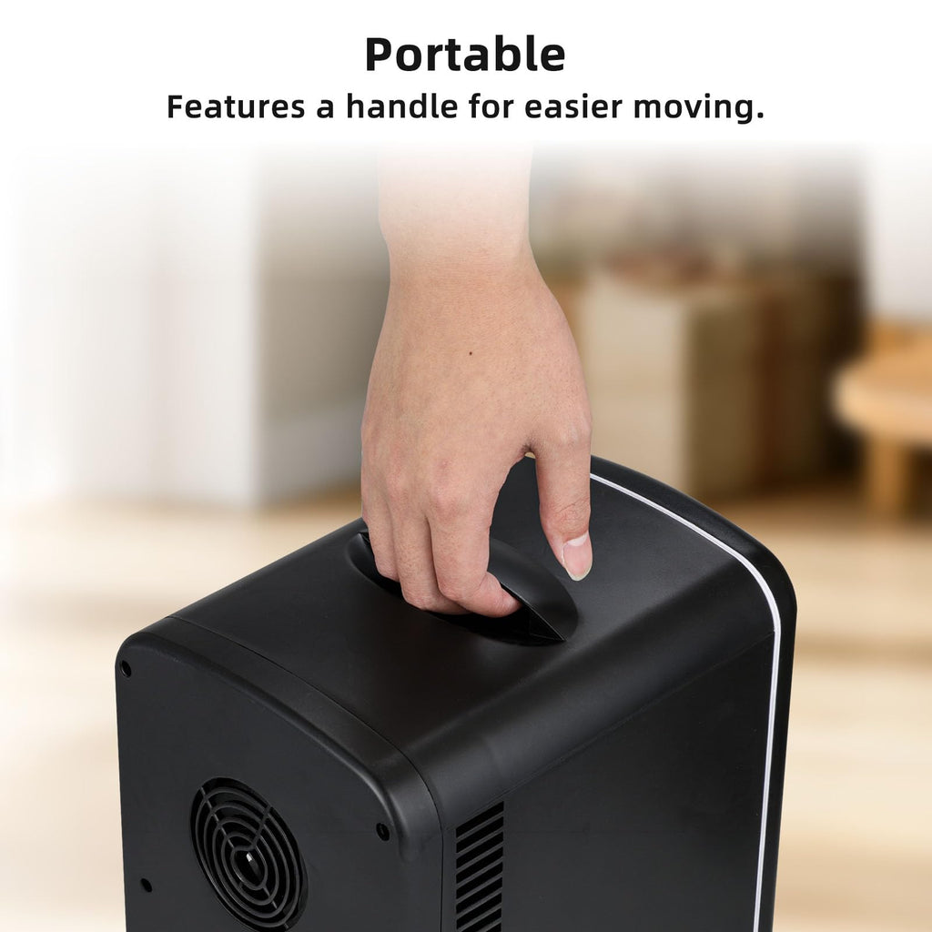 4L 6 Can Portable Mini Fridge Black B209