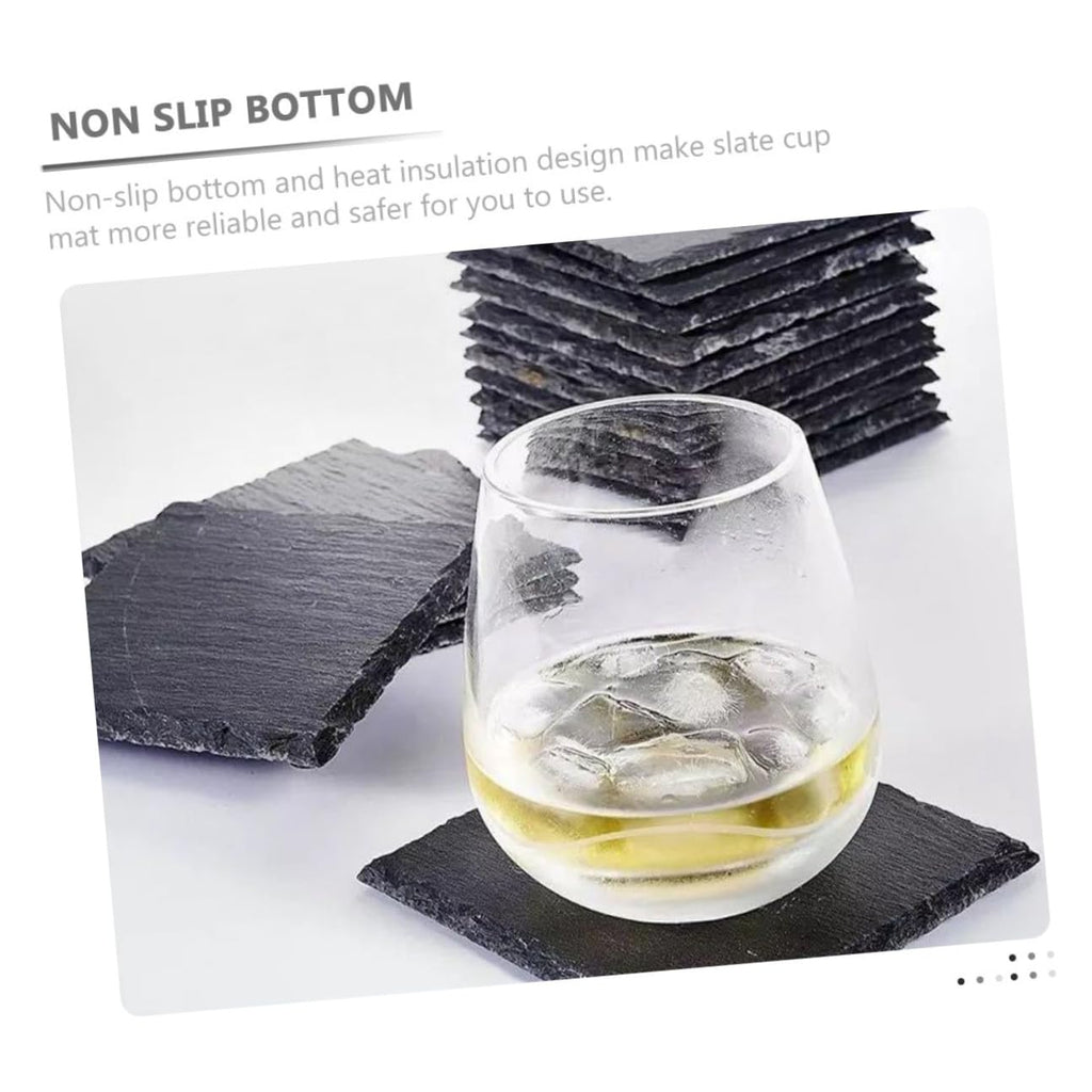 12pcs Natural Stone Coasters Set E339012