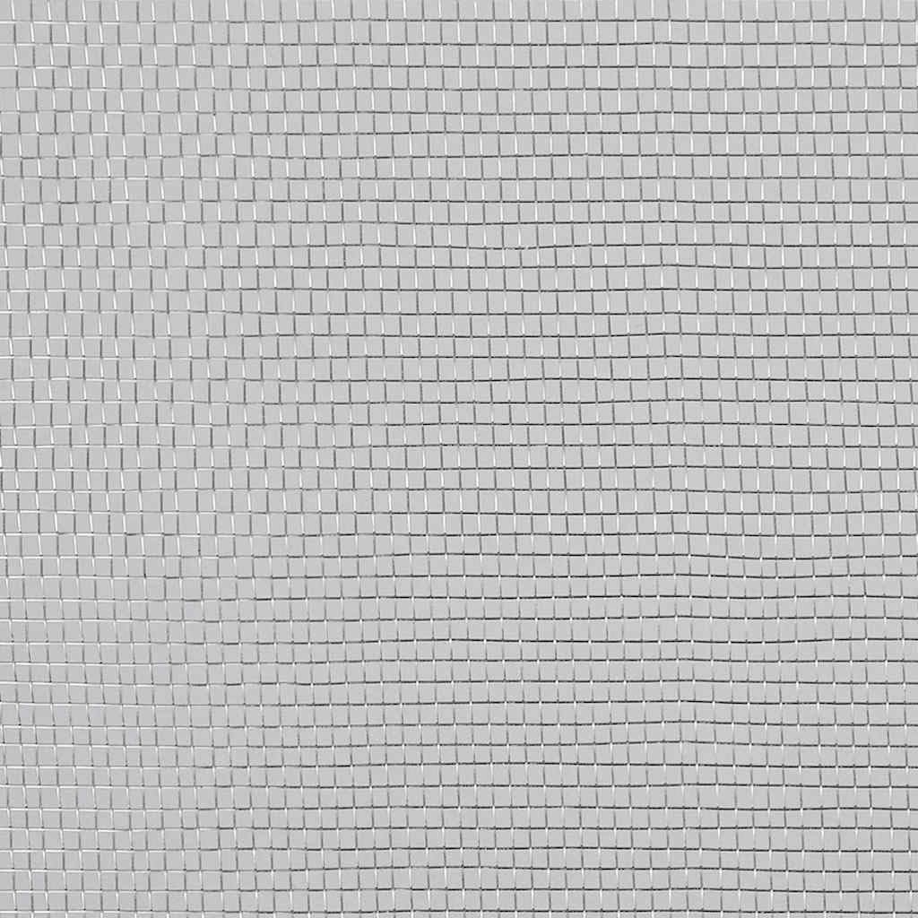 Aluminum Mesh Screen 39.4x196.9 Inch Silver Mesh Roll U293987