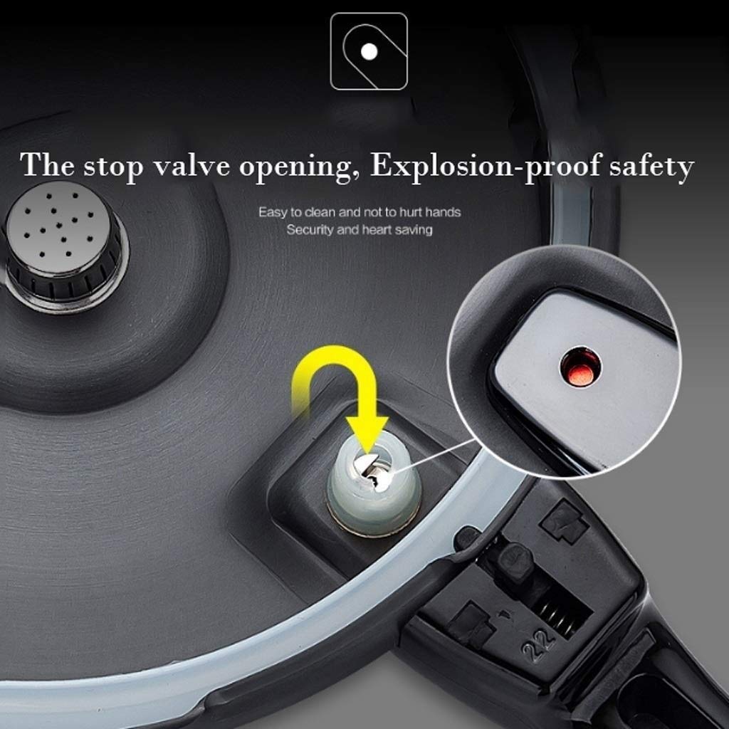 Black 3L Stainless Steel Pressure Cooker M2133