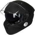 Motorcycle Helmets with Built in Bluetooth Dual Visor Matte Black S M11342
