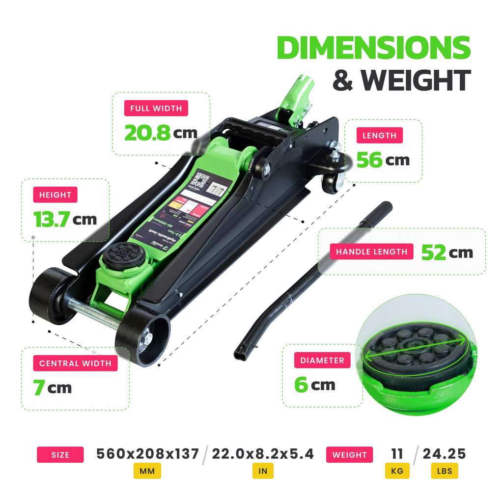 2.5 Ton Low Profile Hydraulic Floor Jack P187