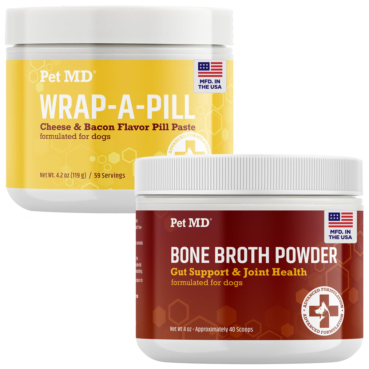 Bone Broth Powder & Wrap A Pill Cheese + Bacon Flavor T448844