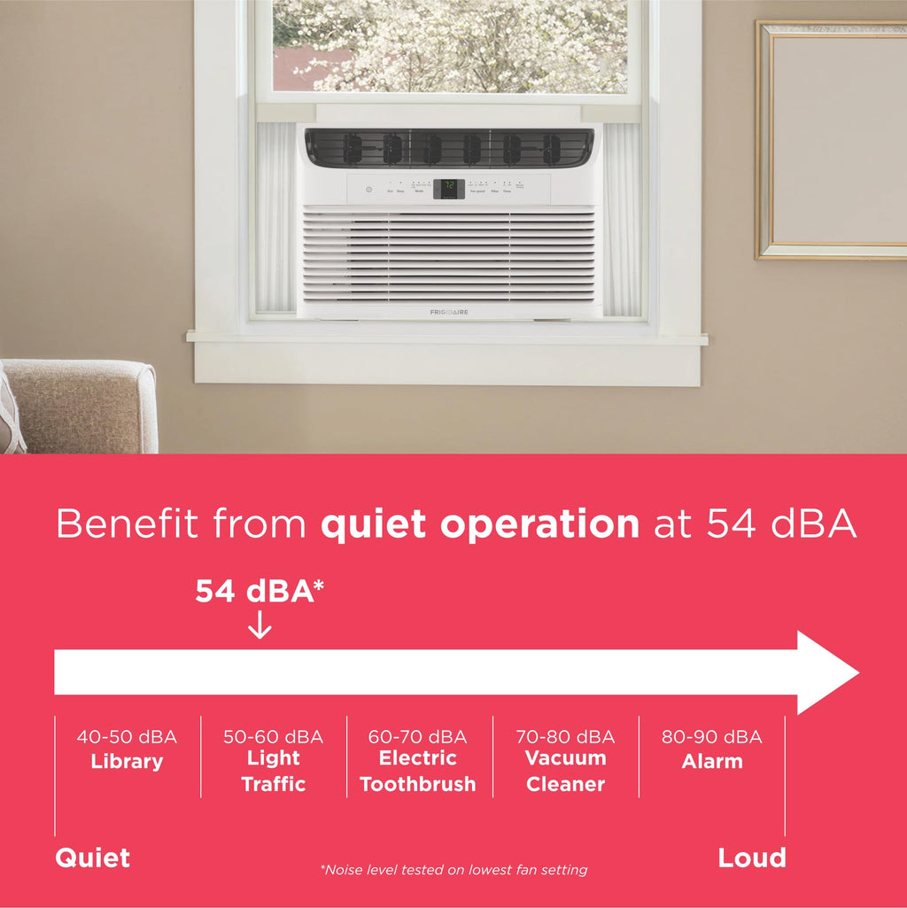 8,000 BTU White Window Air Conditioner with Remote Control K378