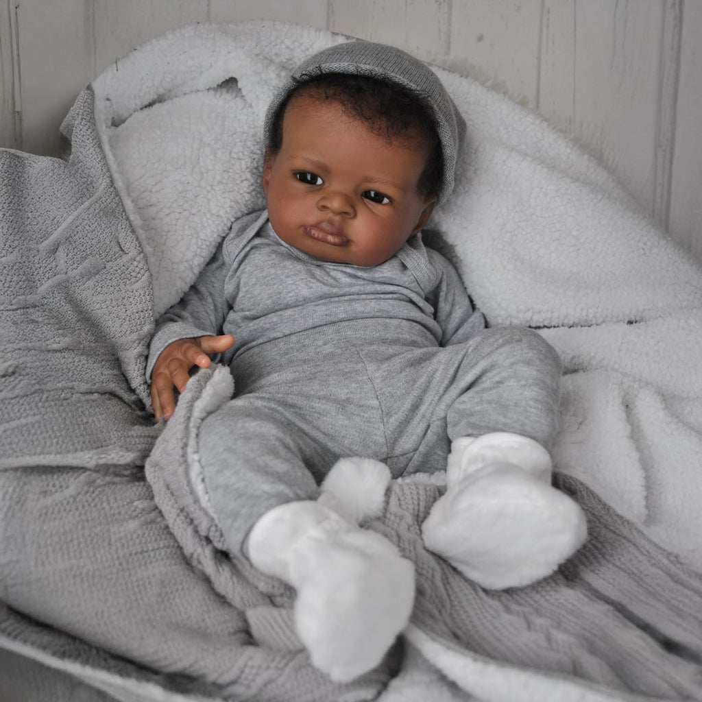 Black 20 Inch Reborn Baby Doll V85246