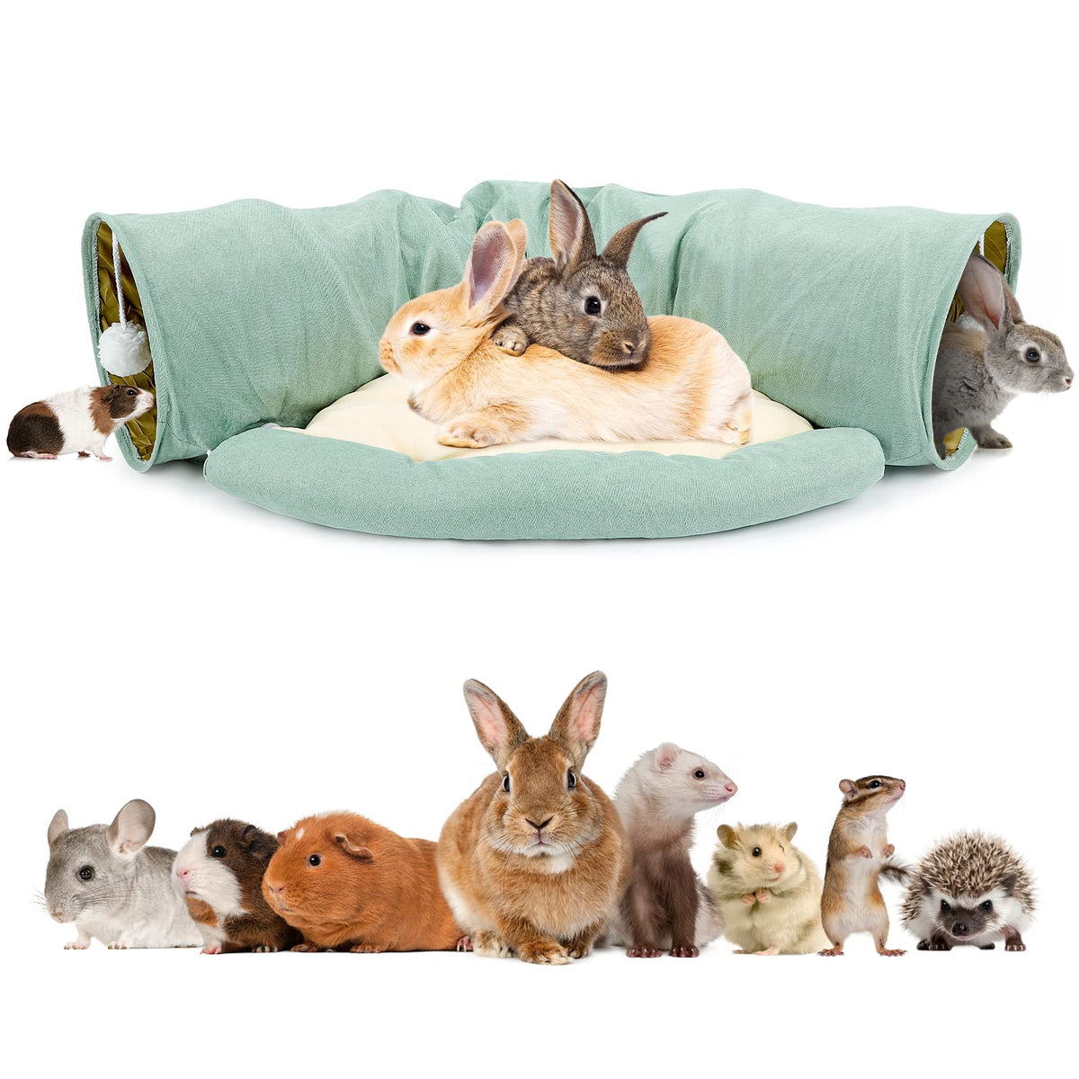 Collapsible Bunny Tunnel Bed with Mat N949