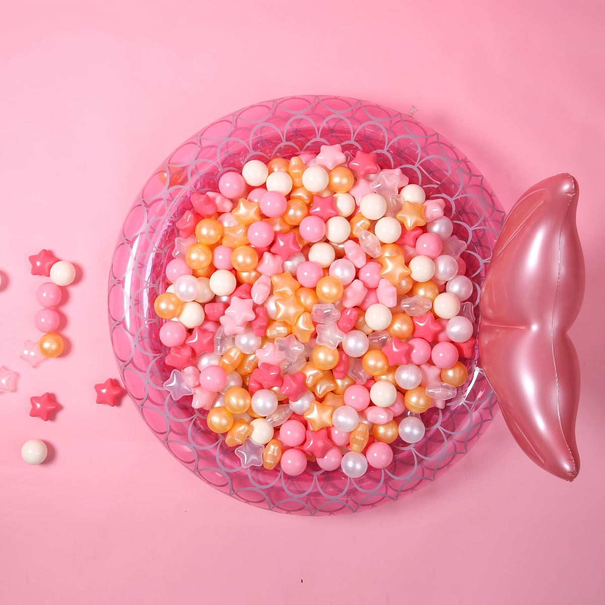100PCS Phthalate-Free BPA-Free Non-Toxic Crush Proof Plastic Ball Pit Balls R6217