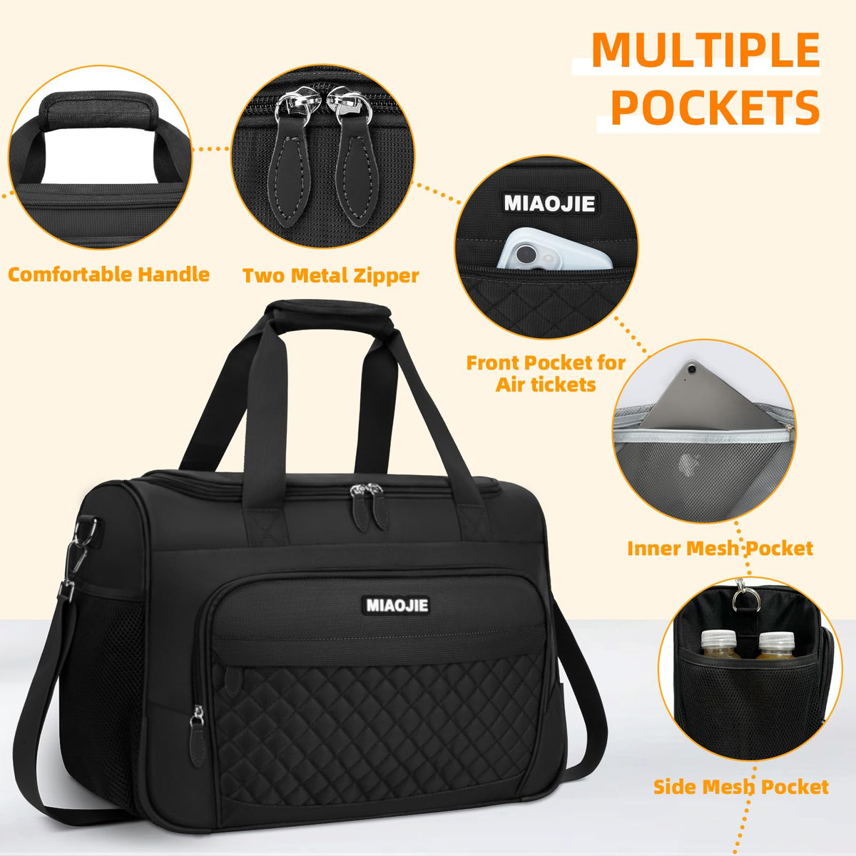 Foldable Lightweight Travel Duffle Bag Y59136