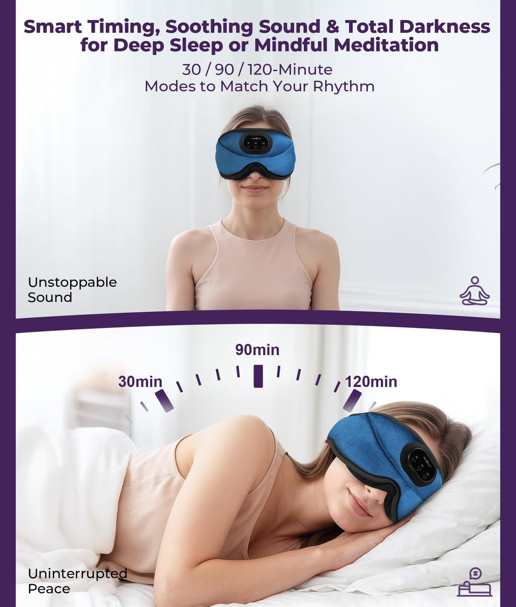 Sleep Headphones Bluetooth with 3D Eye Mask C26750