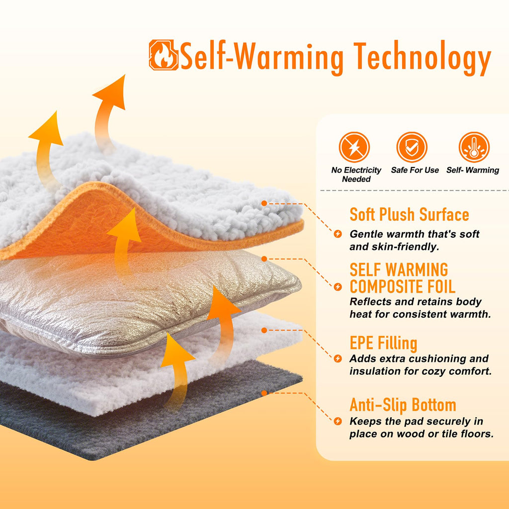 Self Warming Cat Bed 15 x 19 In Q593