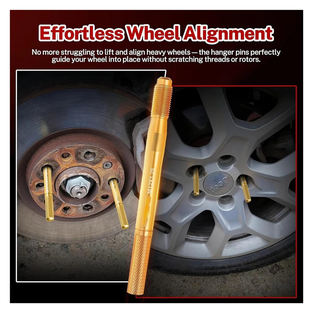 8 Piece Wheel Hanger Alignment Pin Set M12x1.25 M12x1.5 M14x1.25 M14x1.5 I77285
