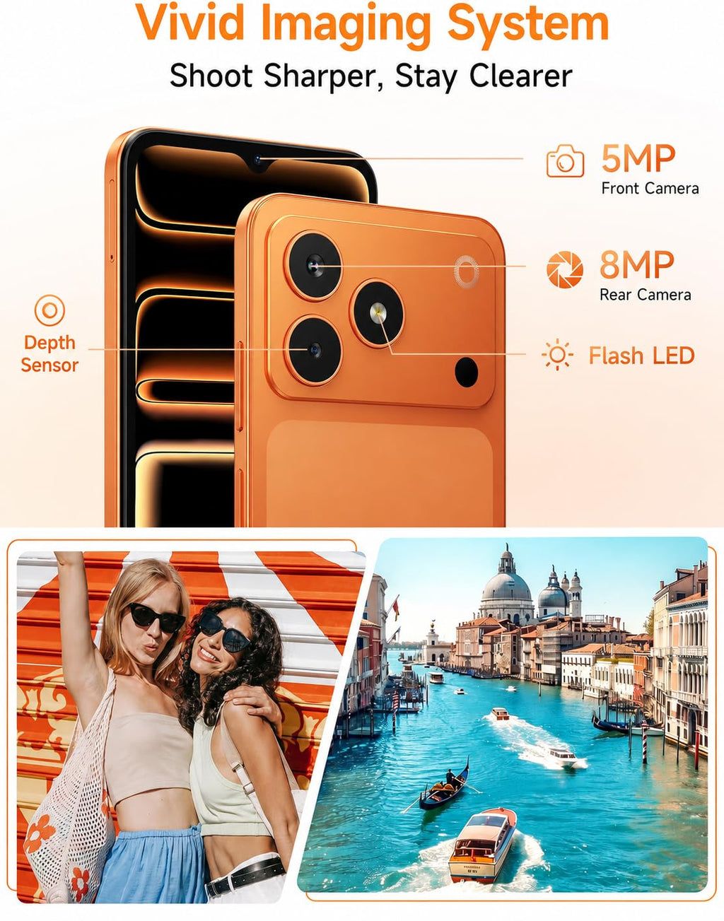 4G Unlocked Smartphone 3GB RAM 32GB 5000mAh O5974