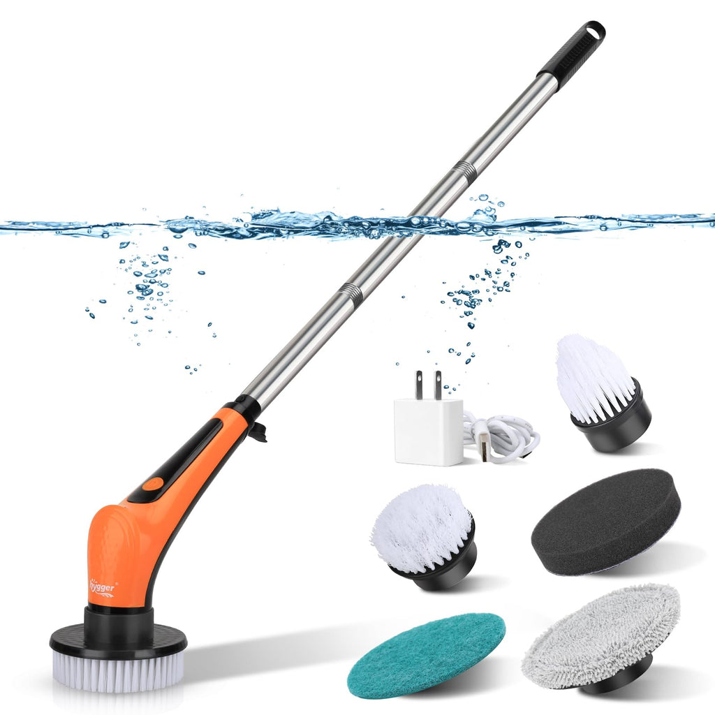 Electric Aquarium Cleaning Brushes with 6 Replaceable Brush Heads I6898