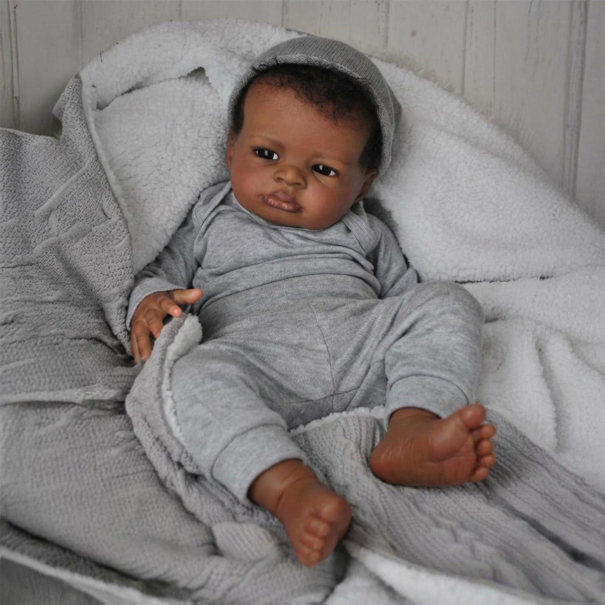 Black 20 Inch Reborn Baby Doll V85246