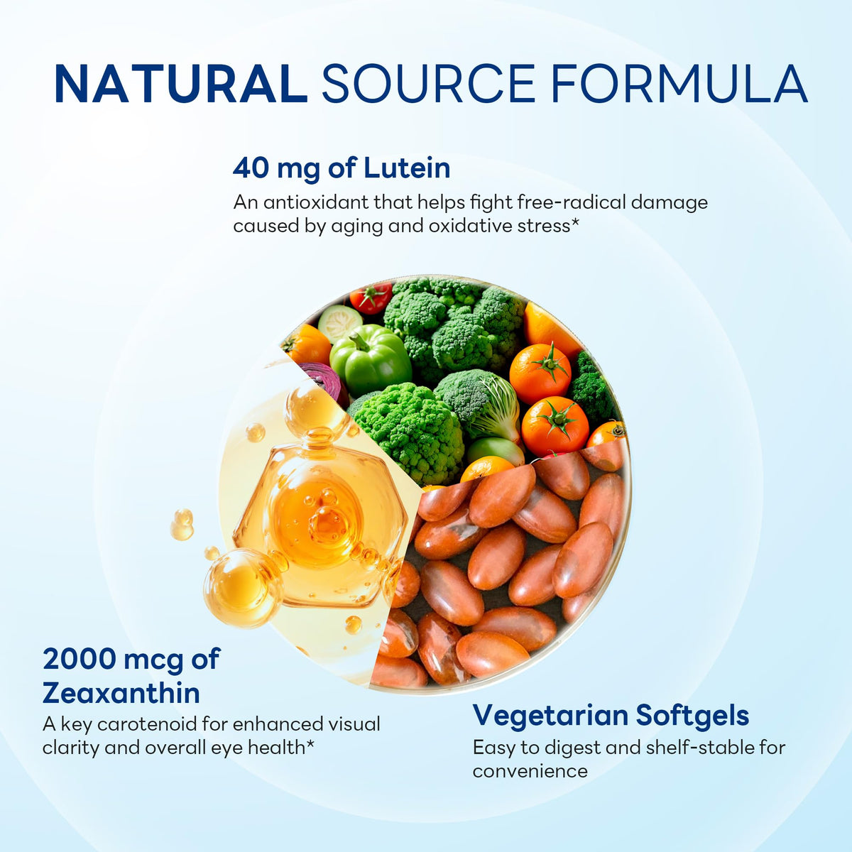 Lutein 40mg with Zeaxanthin 2mg 60 Softgels O612191