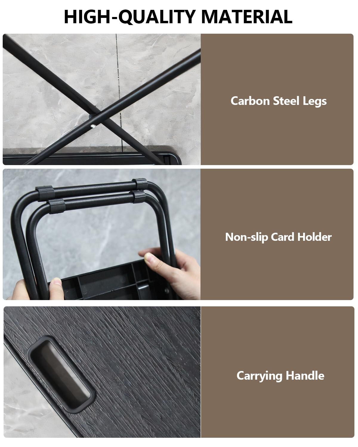 Portable Folding Camping Table with 2 Pack Chair D9722