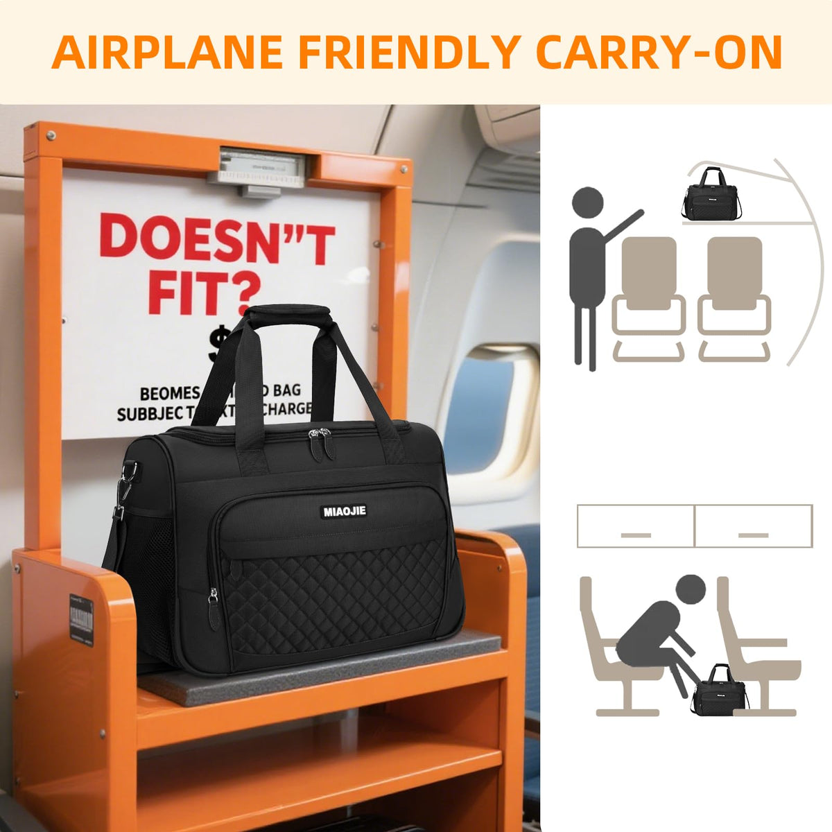 Foldable Lightweight Travel Duffle Bag Y59136