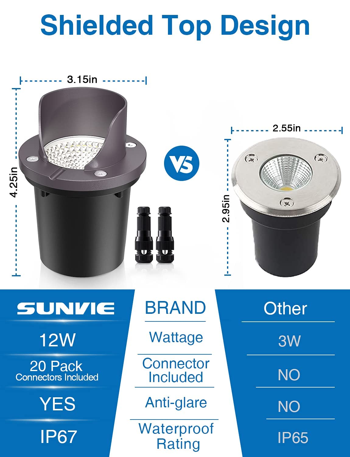 6 Pack Low Voltage LED Landscape Lights with Transformer Q901587