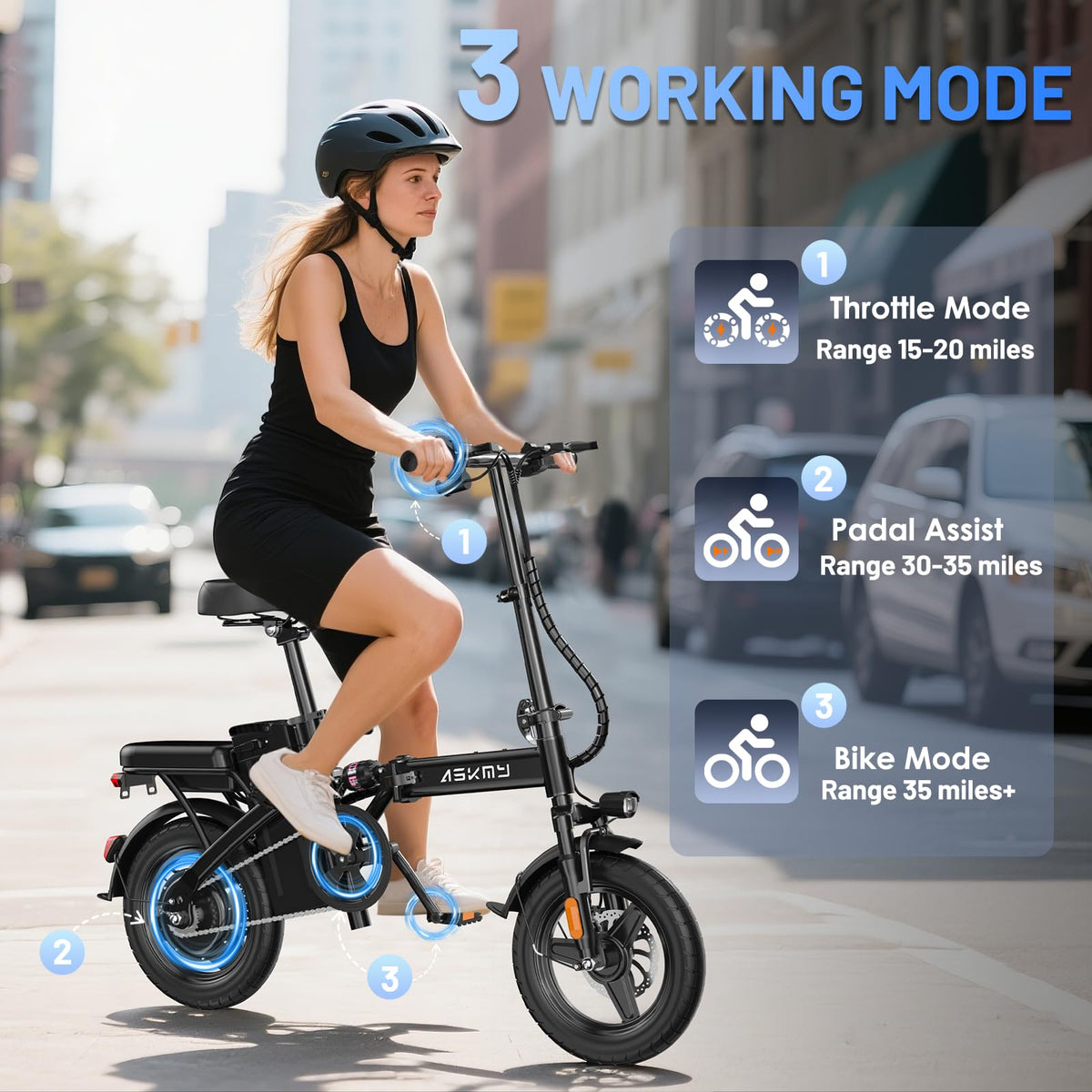 Foldable 14 Inch Electric Bike K869