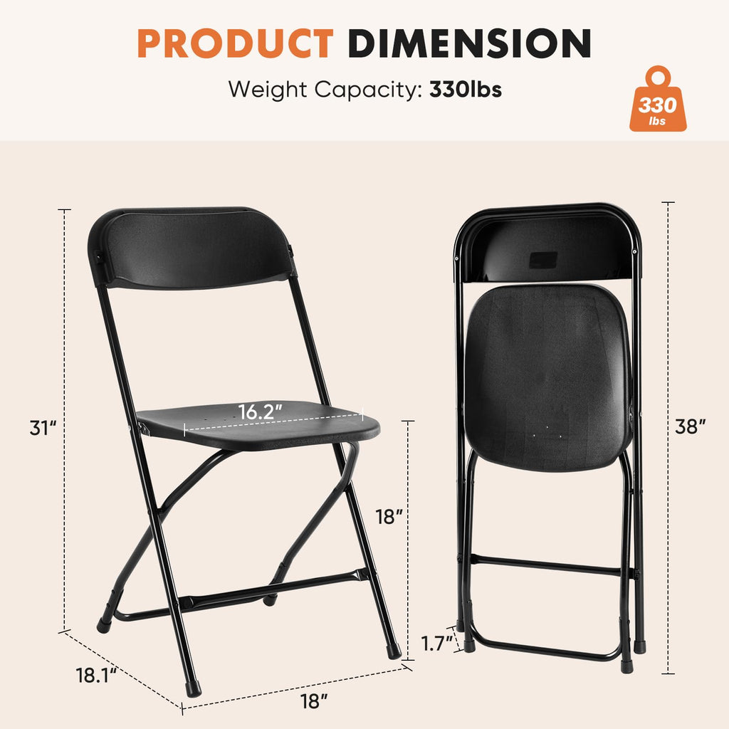10 Pack Portable Folding Chairs Z453