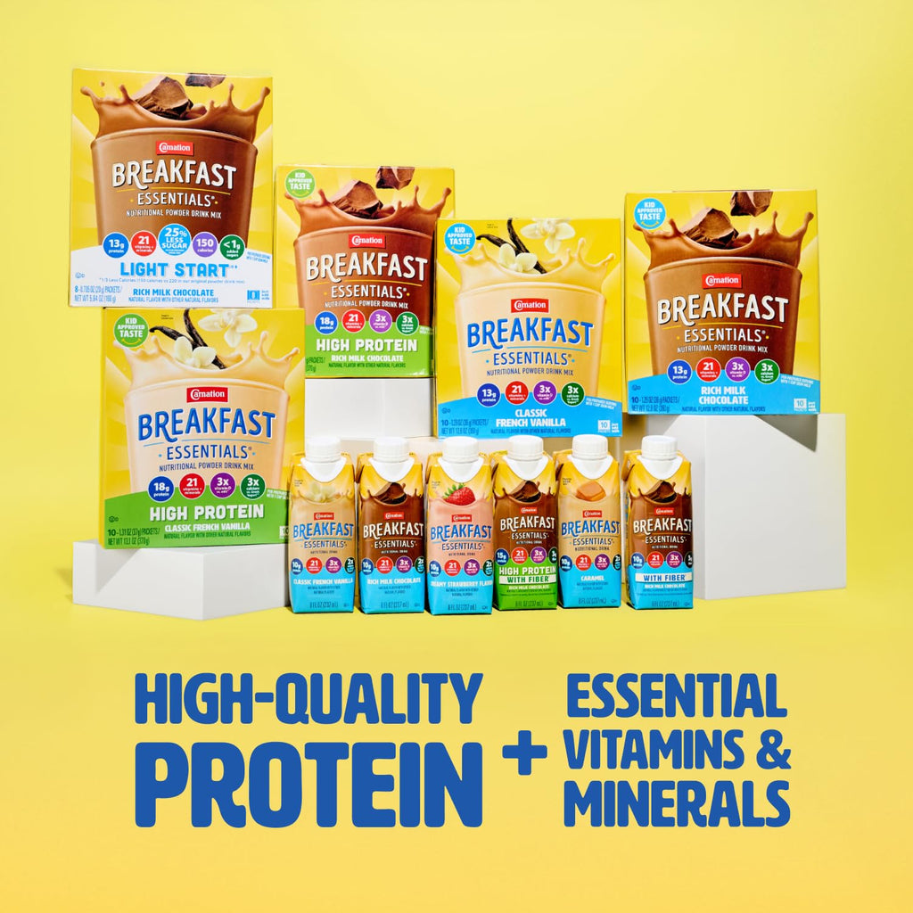 High Protein with Fiber Chocolate Breakfast Essentials 24 pk X221